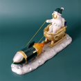 thumbnail image 3 of Estatua de trineo de astronauta, adorno de resina, figuritas temáticas del universo, decoración de escritorio, 3 of 4
