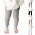 thumbnail image 4 of VERUGU Toddler Leggings Baby Thickened Fleece Long Pants Solid Color Vertical Baby Warm Leggings Plush Girl Warm Pants Gray 6 Months, 4 of 4