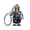 Black, variant on O Mini Electronic Robot Keychain Rainbow Color Keychains Colorful Bag Charm Decoration Hip-Hop Punk Style Key Rings
