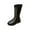 Z2-Black, variant on Quealent Girls Knee High Boots Lined Winter Side Zipper Riding Shoes for Little Kid/Big Kid Beige for Size 1