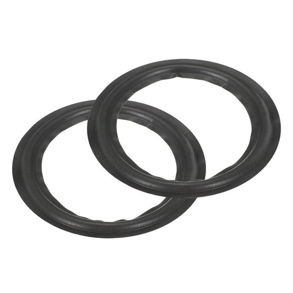 2 Pcs 10 Inch Foam Speaker Edge Surround Rings 175x248mm(IDxOD) Perforated Subwoofer Rings Replacement Parts Black