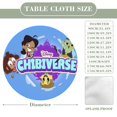 thumbnail image 2 of Chibiverse-theme Fitted Round Tablecloths Elastic Edged Table Covers Waterproof Table Cloth for Kitchen Holiday Party Tables Decor 150cm, 2 of 6