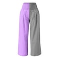 thumbnail image 4 of Edvintorg Sweatpants for Women Loose Fit Fashion Wide Leg Pants Women Summer Casual Elastic Waist Printing Trousers Pants Gray S, 4 of 5