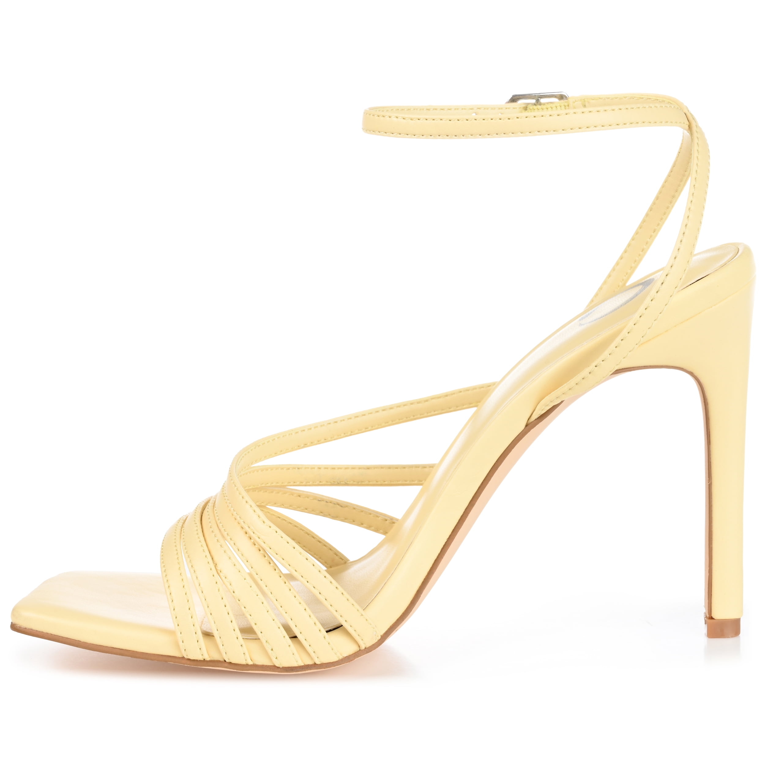 Journee Womens Louella Open Toe High Stiletto Dress Sandals