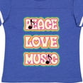 thumbnail image 4 of Inktastic Peace Love Music Quote Girls Toddler T-Shirt, 4 of 5
