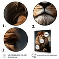thumbnail image 3 of Designart "The Regal Majesty of a Lion King" Animals Floater Framed Canvas Print, 3 of 7
