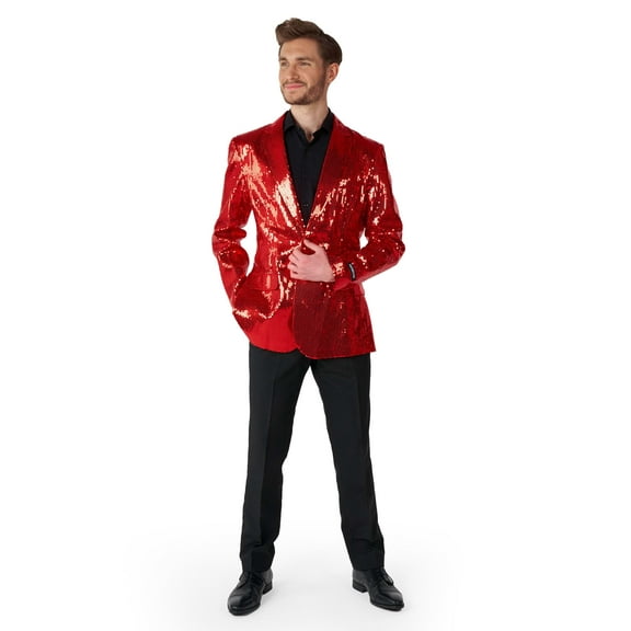 Suitmeister Men's Blazers Sequins Red - L Red