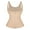 Beige, variant on Lilvigor Waist Trainer for Women Fitness, Zipper Waist Cincher Slimming Underbust Corset Trimmer Indoor Workout Body Shaper Tank Top