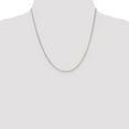 thumbnail image 5 of Auriga Fine Jewelry 14K White Gold 1.55mm Rolo Chain Necklace 20inch for Women, 5 of 6