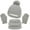 Gray, variant on Kids Winter Fleece Hat Winter Scarf Winter Gloves Set 1-6Y Winter Knit Beanie Hat Warmer Gaiter Mittens Scarf 3 Pieces for Boys Girls