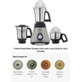 thumbnail image 4 of Preethi Steele 110v Mixer Grinder for Kitchen | 3 Jar & 550w Mixie | Perfect for Grinding | Heavy Duty Mixer Grinder | Only Use in Usa & Canada., 4 of 6