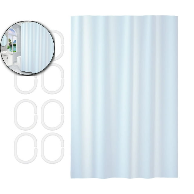 Dvruxg Rideau de Douche Épaissi, Doublure de Salle de Bain Imperméable, Cloison pour Installation Rapide et Partition Polyvalente