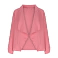 thumbnail image 4 of SROBPTY Womens Jackets, Blazer for Women, Women's Fashion Casual Solid Long Sleeve Suit Jacket Pink,XXXXXL, 4 of 4