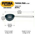 thumbnail image 4 of Hawkins Futura Hard Anodised 3.25mm Tadka Pan (Spice Heating Pan) 10cm, Black - Ships from USA, 4 of 5