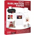 thumbnail image 1 of Sublimation Paper 100 Sheets 8.5 x 11 Inches, for Any Inkjet Printer with Sublimation Ink Epson, Sawgrass, Heat Transfer Sublimation for Mugs T-shirts Light Fabric, 1 of 6