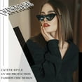 thumbnail image 5 of KANASTAL Polarized Cat Eye Sunglasses for Women, Trendy Retro Narrow Pointy Cateye Womens Sun Glasses with Polarized UV400 Protection Party Black Sunglasses, 5 of 8