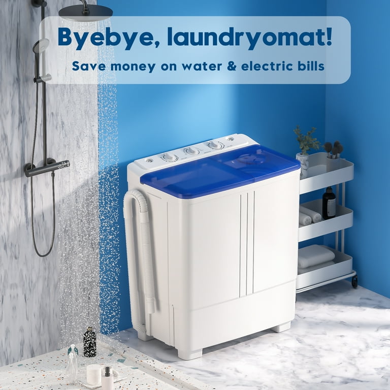 Auertech Portable Washing Machine, 20lbs Twin Tub Washer, Compact