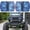 Blue, variant on Beast Eyes Headlight Decals Pair, Eyes Decal for Jeep YJ XJ Square Headlight Decal and Vehicles Featuring 5 x 7-inch Square Headlights,3D Stereo Eyes Headlight Decal Stickers(Purple)