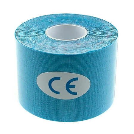 TrendBox Sky Blue - 1 Roll 5m x 5cm Kinesiology Sports Muscles Care Elastic Physio Therapeutic Tape for Knee Shoulder Wrist Muscle Back Injury Exercise