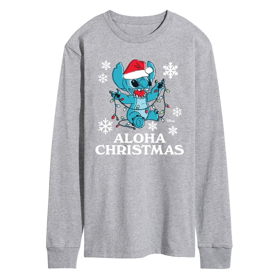 Disney - Aloha Holiday - Men's Long Sleeve Graphic T-Shirt