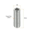 thumbnail image 2 of Ball Point Set Screws, M8 x 25mm 304 Stainless Steel Metric Spring Hex Socket Screw 20pack, 2 of 7