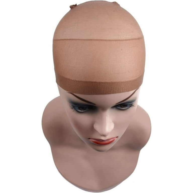 Hxroolrp 12 Pack Wig Caps Hair Mesh Wig Cap Hair Nets Wig Stretchable Elastic Hair Net, Size: One size, Beige