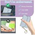 thumbnail image 3 of 4-piece contraceptive pillbox set, leather contraceptive pillbox套袖 wallet with clasp and key ring, privacy protection contraceptive medication with keychain, 3 of 4