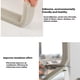 thumbnail image 4 of Inteprter Kit de sellado de ventanas de aire acondicionado de esponja de bajo consumo, aislamiento acústico fresco y sin polvo, aislamiento de Decoración del hogar Gris 5 paquetes, 4 of 6
