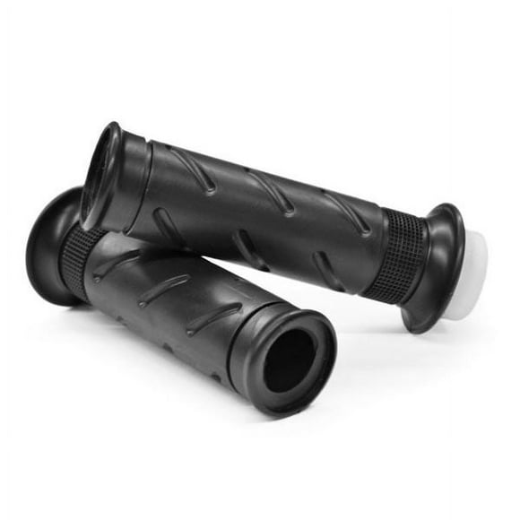 Krator Black Motorcycle Handle Bar Hand Grips 7/8" Pair Compatible with Honda VTR 1000 Interceptor Super Hawk