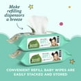 thumbnail image 4 of Seventh Generation Baby Wipes Refill Sensitive Protection Unscented baby wipes with Tape Seal 256 count, 4 of 11