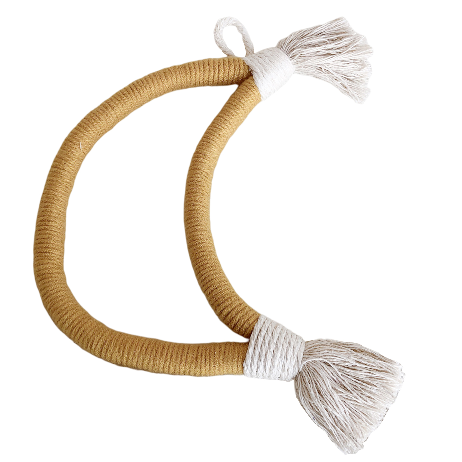 Kinzd Wall Hanging Decor Aesthetic Handcrafted Cotton Rope Moon Shaped ...