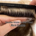 thumbnail image 4 of Thin Skin Male Hair Prosthesis Soft Full PU Base Men's Toupee Double Knot Brown Roots Ombre Blonde Color Hairpiece Wig Indian Human Hair System Units, 4 of 7