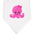 thumbnail image 2 of Inktastic Cute Octopus, Little Octopus, Baby Octopus, Hearts Baby Bandana Bib, 2 of 4