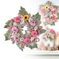 thumbnail image 2 of PEIXUN White Wreath For Front Door Wreath Artificial Maple Leaves Wreaths For Home Window Wall Decor, 2 of 6