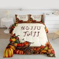 thumbnail image 2 of Homewish Pumpkin Harvest 2pcs Bedding Comforter Set For Children Teens Adults,Autumn Fall Harvest Twin Comforter Sets,Autumn Botanical Plants Breathable Bedding Set,Ultra Soft Home Decor,Reversible, 2 of 8