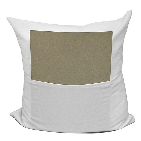 Hometex Canada Blank White Sublimation Polyester Pillow Covers - Décor Heat Press Printing Throw Pillow Cover
