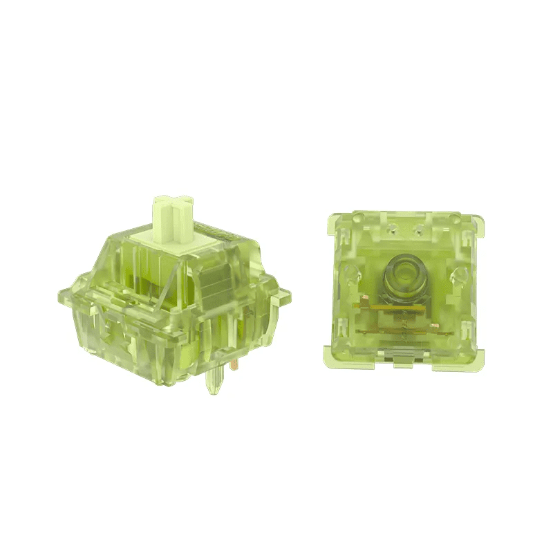 GATERON Luciola Linear Keyboard Switches, Glow-in-the-Dark Luminescent, Pre-Lubed POM Stem 5-Pin 22mm Dual-Stage Spring Mechanical Switches for MX Mechanical Keyboards (35PCS)