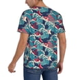 thumbnail image 2 of KLL Fish In The Wave for Men's Baseball Shirts,Short Sleeve Casual Shirts Button Down Shirt for Men Beach Summer Wedding Shirt-4X-Large, 2 of 7