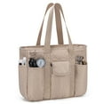 thumbnail image 3 of Tote Bag for Women with Computer Compartment Zipper Work Bag for Casual Work Dating College, 3 of 7