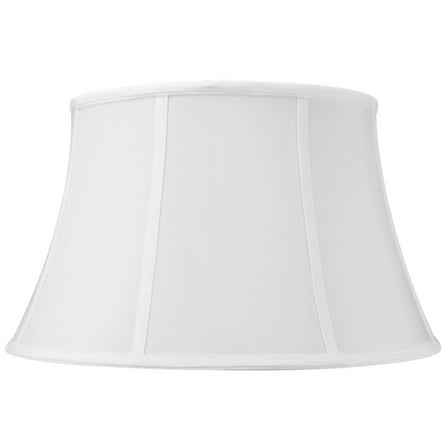 12x17x10" SLIP UNO FITTER White Floor Shantung Lampshade