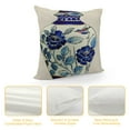 thumbnail image 4 of Shiartex Blue White Throw Pillow Covers Decorative Vase Sofa Couch Cushion Covers Chinese Art Porcelain Bottles Print Pillowscase for Home Holiday Spring Decoration, 4 of 5