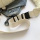 thumbnail image 5 of Riñonera para Mujer Bolso Acolchado en El Pecho Correa Ajustable Hobo Suave Y Sólido, 5 of 9