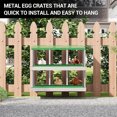 thumbnail image 3 of Chicken Nesting Box with Roll Out Egg Tray, Galvanized Steel Rustproof Laying Boxes for Hens, Chickens & Ducks, Ventilated & Easy-Clean Design, 3 of 8