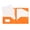 Orange, variant on TXYRDXK 1Pc Plastic Folder with Pockets, Heavy Duty Folder with 4 Pockets for Office and Business, Four Pockets Folders with Business Card Holder for Document (Orange)