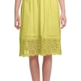 thumbnail image 2 of Moomaya Dames Solide Midi Robe Soirée Casual Kurta avec Dentelle Été Porter, 2 of 6