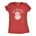 thumbnail image 1 of T-shirt pour Femmes « Not Today Santa » Drôle de Noël, Fête, Congé, Graphique (Rouge Chiné) - TTG, 1 of 3