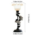 thumbnail image 4 of USB Home Flower Lamp, Modern Pretty Flower Lamp for Home, Bedside Old Fashioned Table Lamp Vintage Bedside Lamp 3 Color Patterns LED Reading Lamp Living Room Nightstand Lamp Office Bedroom, 4 of 7
