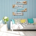 thumbnail image 3 of 4pcs Ocean Beach Wood Relax Soak Unwind Breathe Art Sign Hanging Wooden for Living Room Laundry Spa Washroom Home Decor, 3 of 8