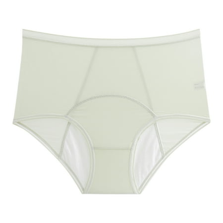 Pavied Period Underwear Seamless Underwear Bikini Bottoms For Women Menstruation Swim Shorts Bikini Bottoms Mid Waist For Lady Cotton Underwear Bikini Underwear Green 6XL