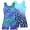 Blue Leopard&fish Scale, variant on 2 Pack Gymnastics Leotards for Girls Sparkly Toddler Biketards with Shorts Kids Unitard Dance Sportswear 3-10T